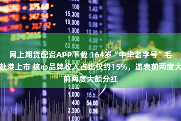 网上期货配资APP下载 164岁“中华老字号”毛源昌拟赴港上市 核心品牌收入占比仅约15%，递表前两度大额分红